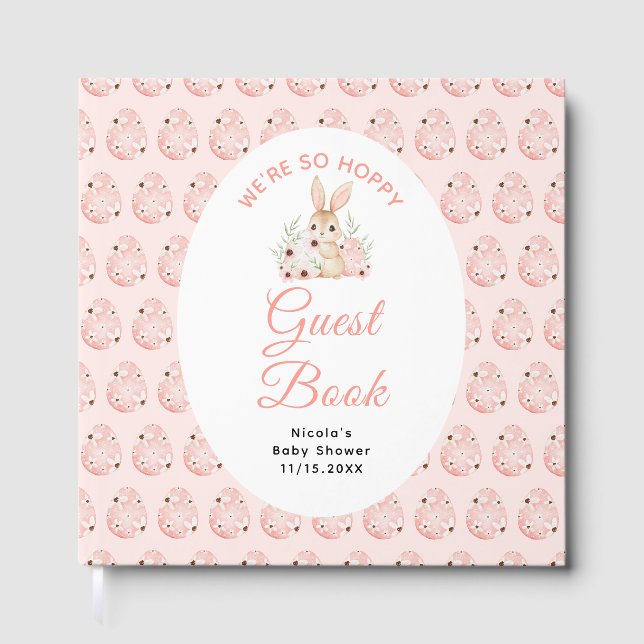 Livre D'or Easter Bunny Baby Shower (Recto)