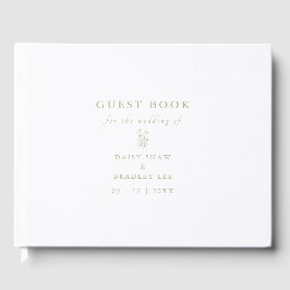 Livre D'or Écriture Élégante Fleur de Marguerite Aquarelle Mo