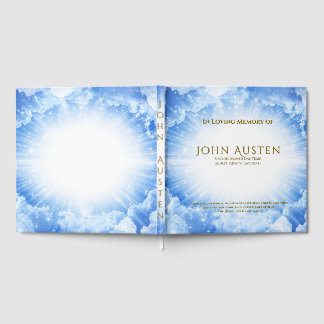 Livre D'or Editable Funeral Guest Book