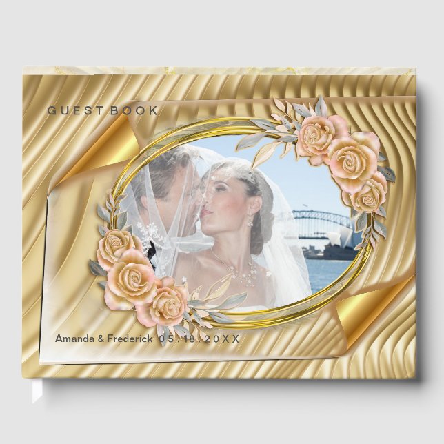 Livre D'or Effet d'étirement or et Rose (Recto)