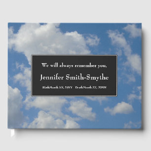 Livre D'or Élégant, Basic Funeral Guest Book