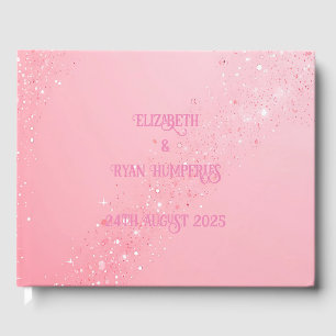 Livre D'or Elégant design d'étincelle pour le mariage invite