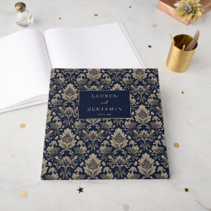 Livre D'or Élégant floral naval vintage