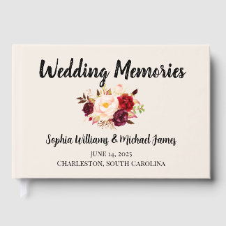 Livre D'or Elegant Floral Wedding