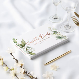 Livre D'or Élégant Mariage de feuillage Eucalyptus