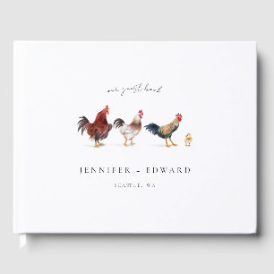 Livre D'or Élégant Mariage de poulet rustique