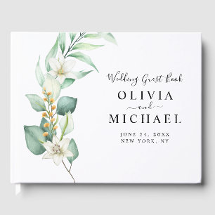 Livre D'or Élégant Mariage Eucalyptus