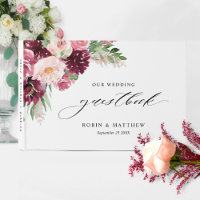 Elégant Mariage floral rose bordeaux/autre