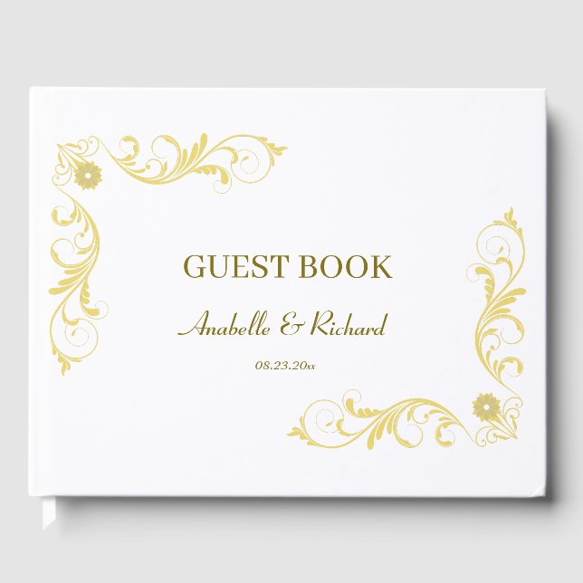 Livre D'or Élégant Mariage victorien (Recto)