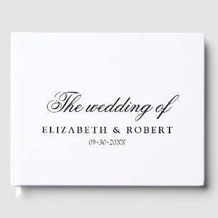Livre D'or Élégant minimaliste classique Delicate Mariage de