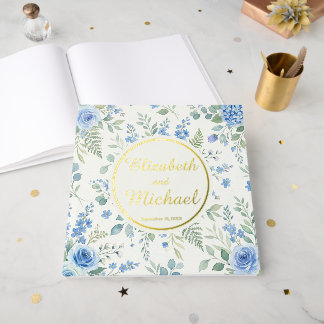 Livre D'or Elegant Roses and Hydrangea Botanical Design