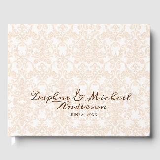 Livre D'or Elégant Rustique rose Mariage Moderne Simple Chic