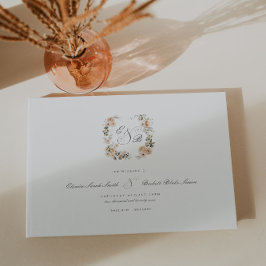 Livre D'or Élégant Sage GreenGarden Mariage Floral
