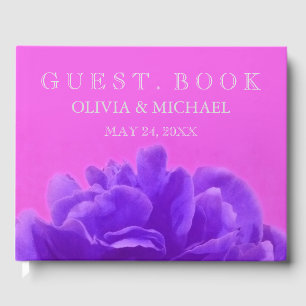Livre D'or Élégant violet floral