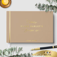Élégant vrai huile, funérailles beiges / Fête de l