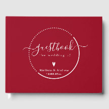 Élégante calligraphie - Carmine Mariage rouge