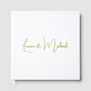 Livre D'or Élégante calligraphie minimaliste mariage