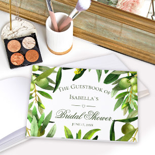 Livre D'or Elégante Fête des mariées de jardin d'été Olive Bo