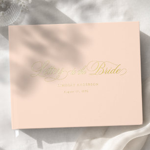 Livre D'or Élégante police de caractères scriptée rose doré p