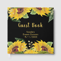 Élégants tournesols et feuillage Sweet Sixteen