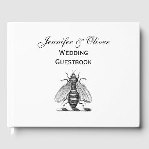 Livre D'or Emblème de l'abeille Vintage héraldique de Preppy