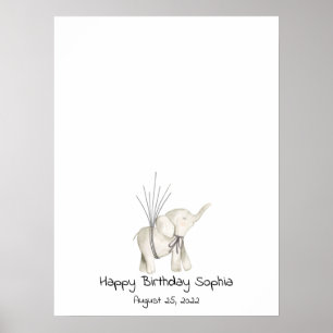 Livre d'or empreinte de bébé éléphant