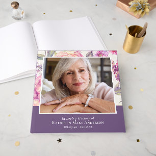 Livre D'or En mémoire d'amour Funérailles florales 12x12