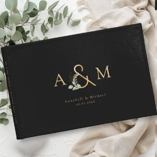 Livre D'or Eucalyptus, Ampersand, Or noir, Mariage