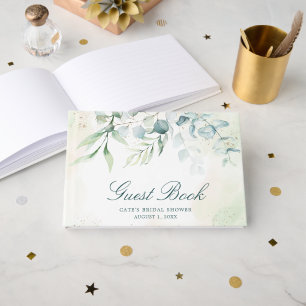 Livre D'or Eucalyptus Élégant Shower de Mariée