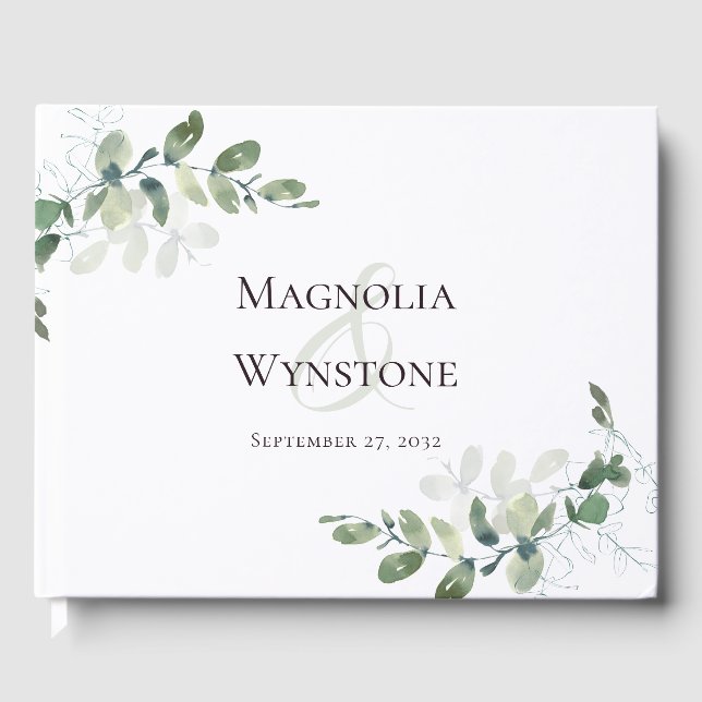 Livre D'or Eucalyptus mariage (Recto)