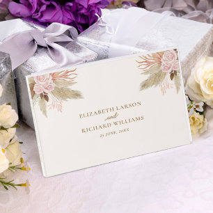 Livre D'or Exotique moderne Boho Mariage tropical