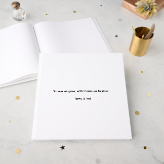 Livre D'or Faire-part de mariage minimaliste Japandi MAHABAH