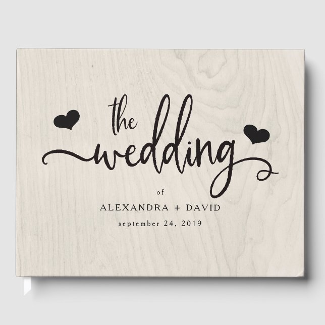 Livre D'or Farmhouse Chic | Mariage rustique moderne (Recto)