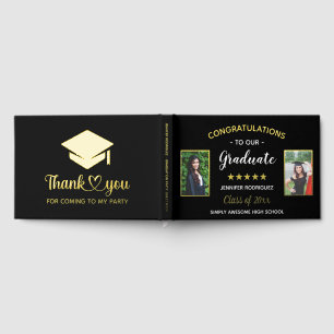 Livre D'or Félicitations Diplômé Personnalisé 2 Diplôme Photo