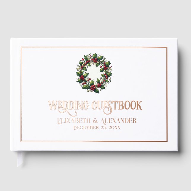 Livre D'or Festif Noël Mariage (Recto)