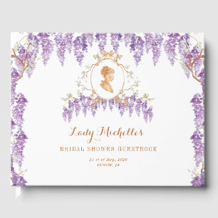 Livre D'or Fête de douche de mariée Régence Florale Wisteria