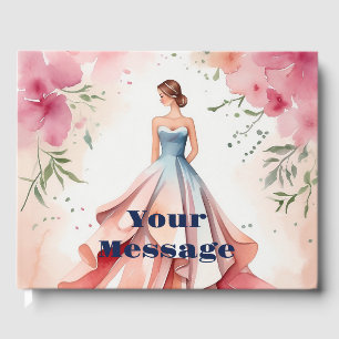 Livre D'or Fête de la Quinceanera aquarelle