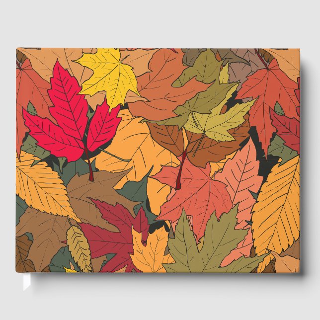 Livre D'or Feuilles d'automne colorées (Recto)