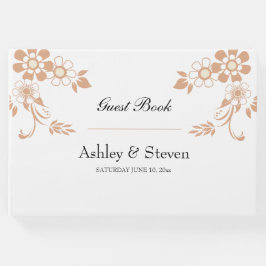 Livre D'or Fleur beige Mariage