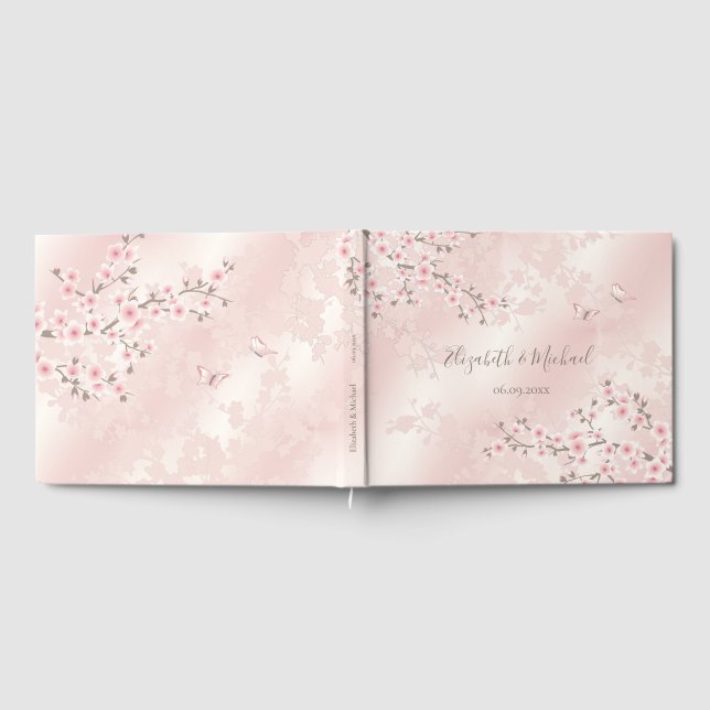 Livre D'or Fleur d'abricot en fleurs de cerisier | MARIAGE (Complet)
