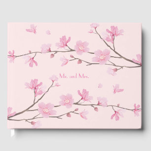 Livre D'or Fleur de cerisier - rose