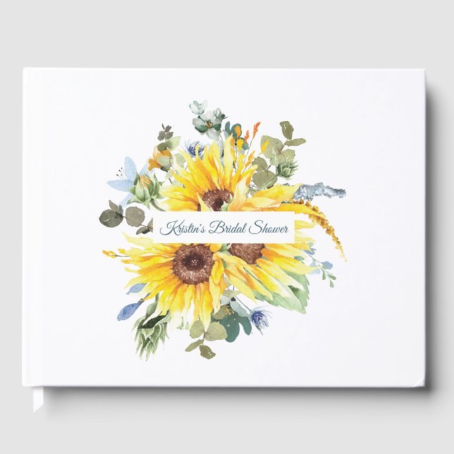 Livre d'or Fleur de tournesol d'été (Recto)
