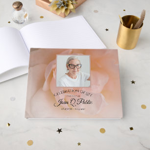 Livre D'or Fleur rose pâle Fête de la vie