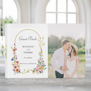 Livre D'or Fleur sauvage Printemps été Arch Mariage Photo