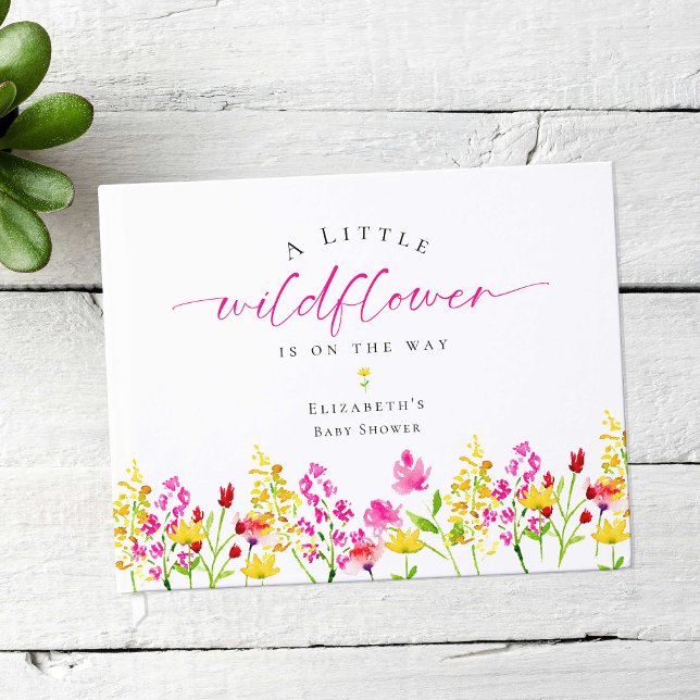 Livre D'or Fleurs de Baby showers fleurs sauvages Floral Cust (Créateur téléchargé)