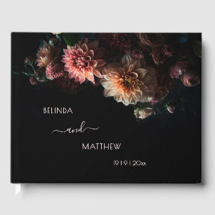 Livre D'or Fleurs de chrysanthème sombres et lunaires Maria