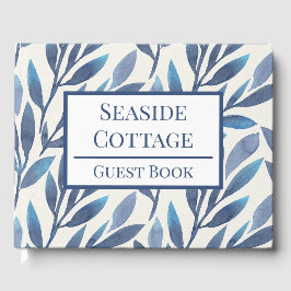 Livre D'or Floral Blue Feuilles Airbnb location vacances