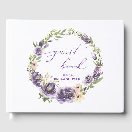Livre d'or floral violet