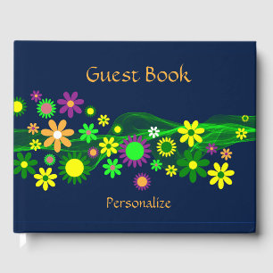 Livre D'or Flower Power  Personnaliser