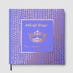 Livre D'or Foil Pageant Crown Photo Scrapbook avec texte avan